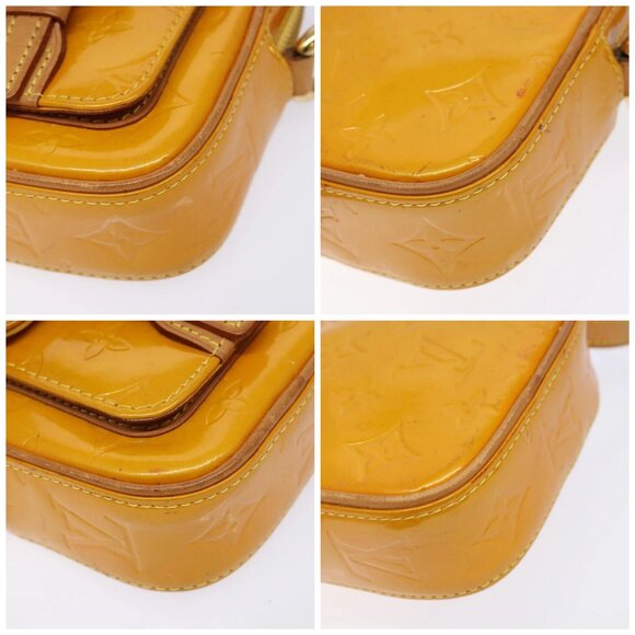 LOUIS VUITTON Monogram Vernis Christie PM Shoulder Bag Jaune M91110 Auth ep10365 - Picture 16 of 16